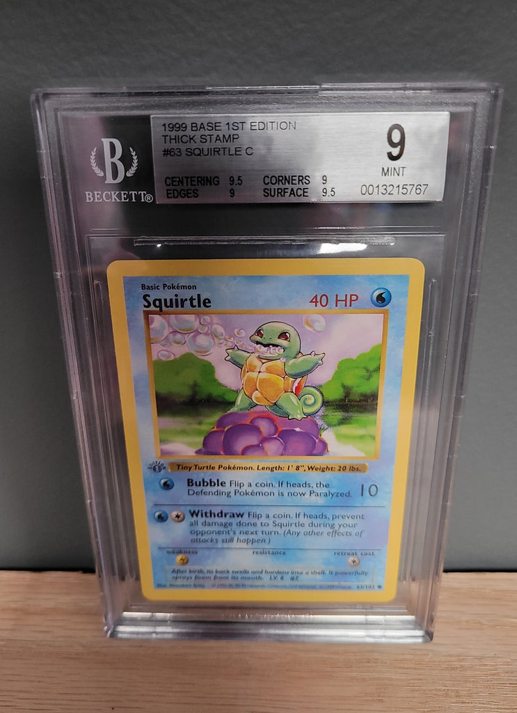 7.5 AGS First Edition, Shadowless deals Squirtle