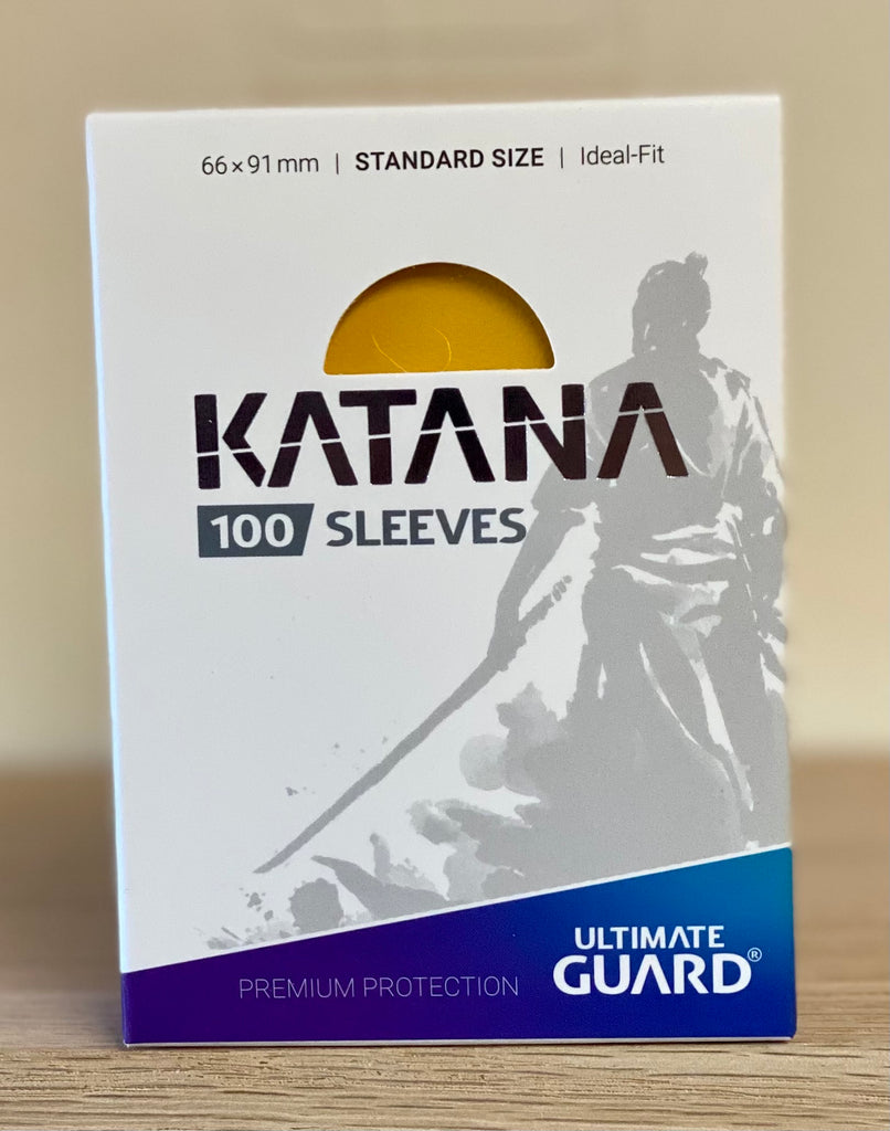 Katana Sleeves Standard Size Yellow - Ultimate Guard - Atlantis Hobby