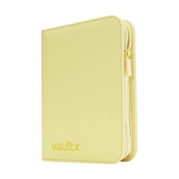 Vault X: 4-Pocket Zip Binder (Pastel Yellow)