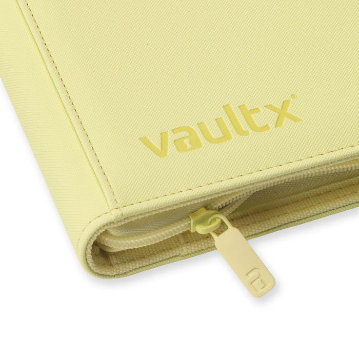 Vault X: 4-Pocket Zip Binder (Pastel Yellow)