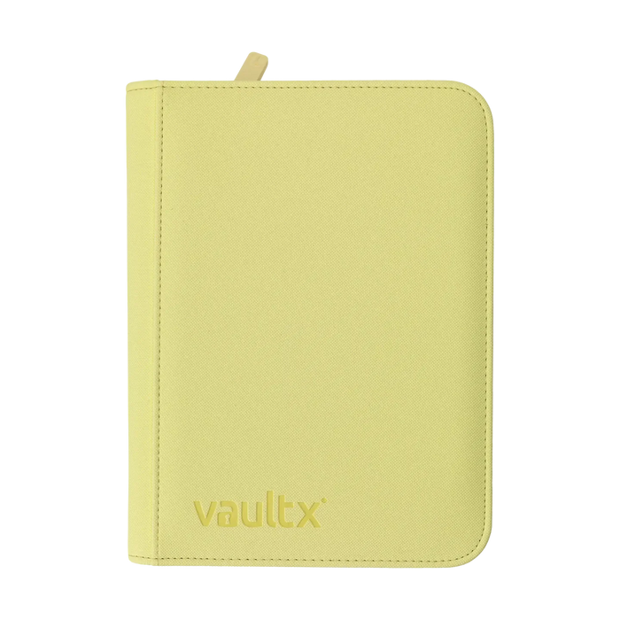 Vault X: 4-Pocket Zip Binder (Pastel Yellow)