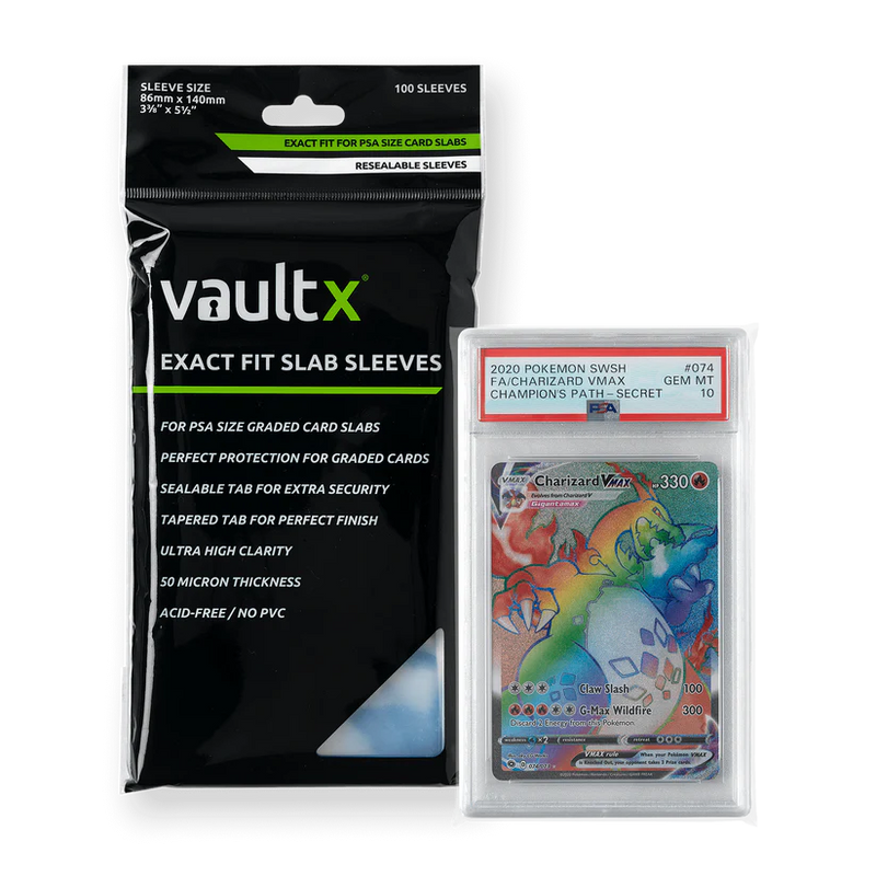 Vault X: Exact Fit Slab Sleeves 100 CT (PSA)