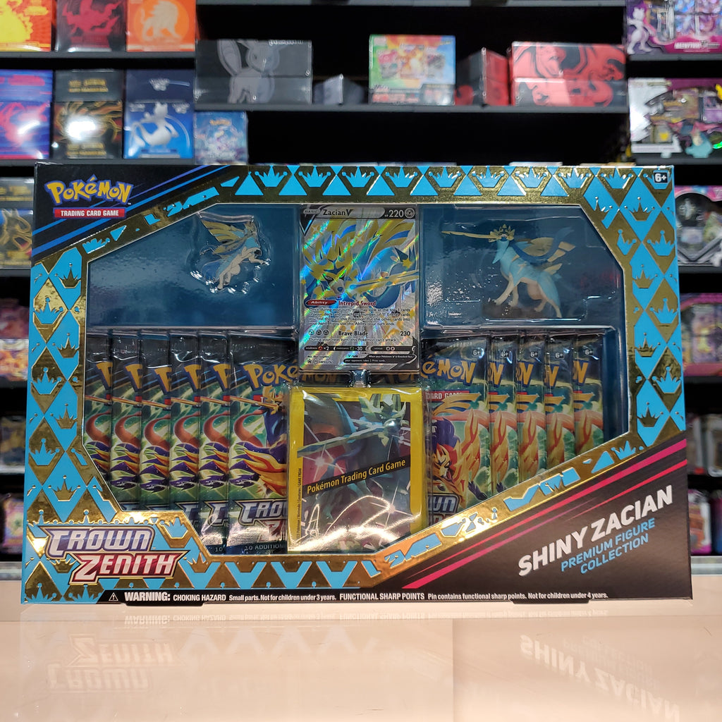 What's in the Shiny Zacian V Premium Figure Collection Box?! 