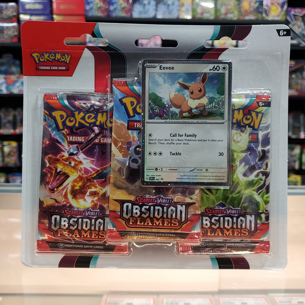 Pokemon TCG Scarlet & Violet Obsidian Flames Boosterblister - Eevee