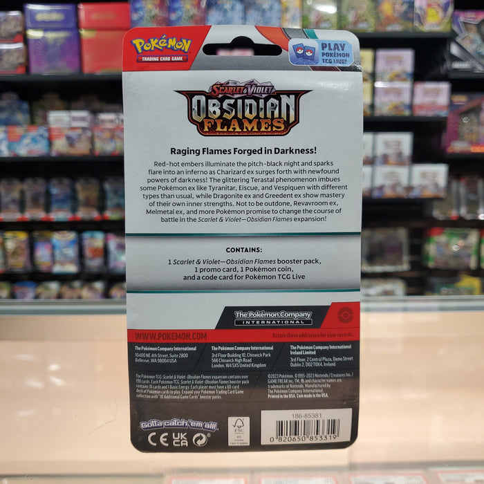 Pokémon TCG: Scarlet & Violet: Obsidian Flames - Single Pack Blister (Pawmi)