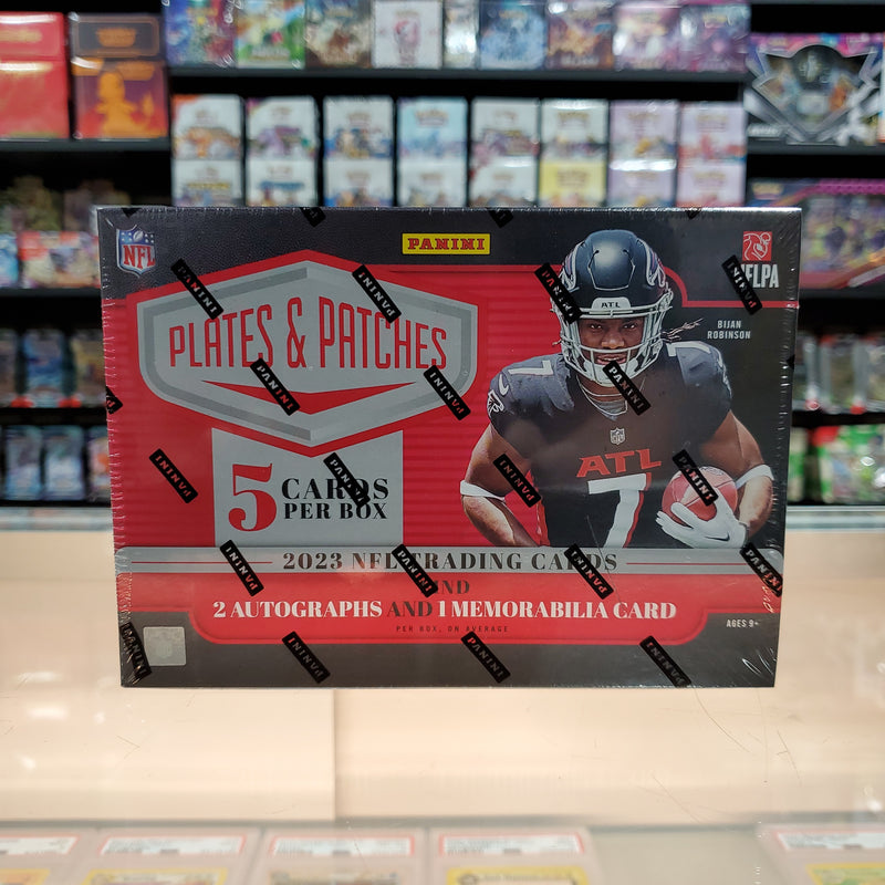 2020 Panini Plates and Patches Football Hobby Box – Cal American Cards