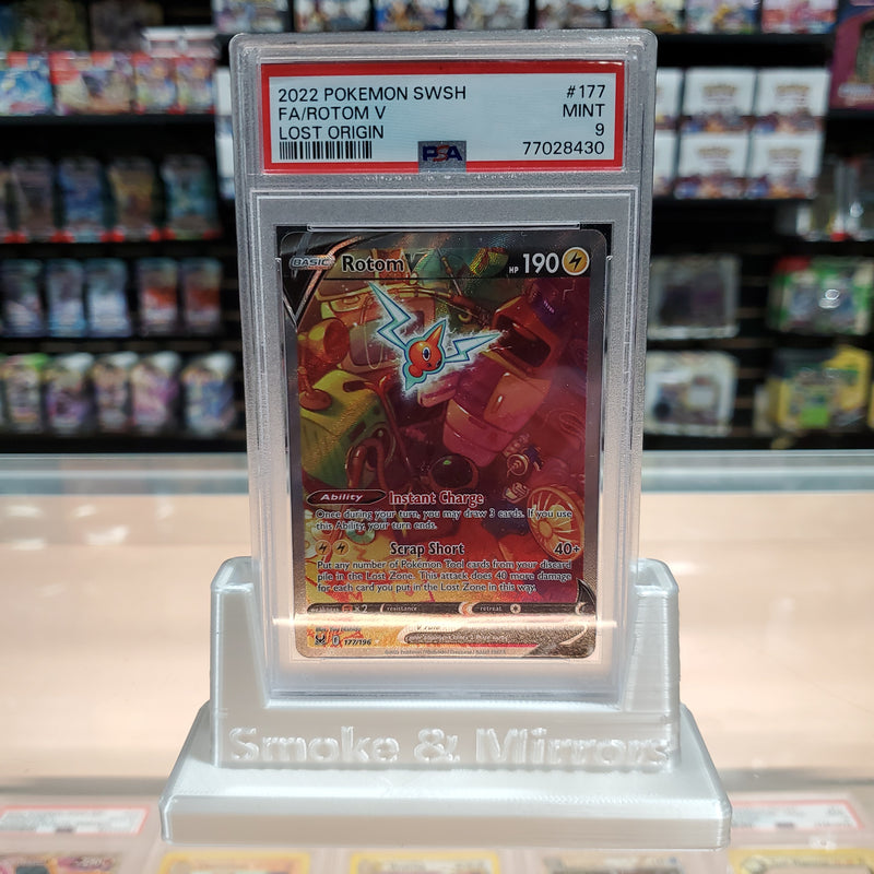 Rotom V (177/196) [Sword & Shield: Lost Origin] PSA 9