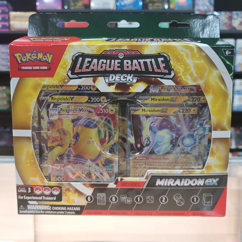 Pokemon Miraidon ex League Battle 6-Deck Case