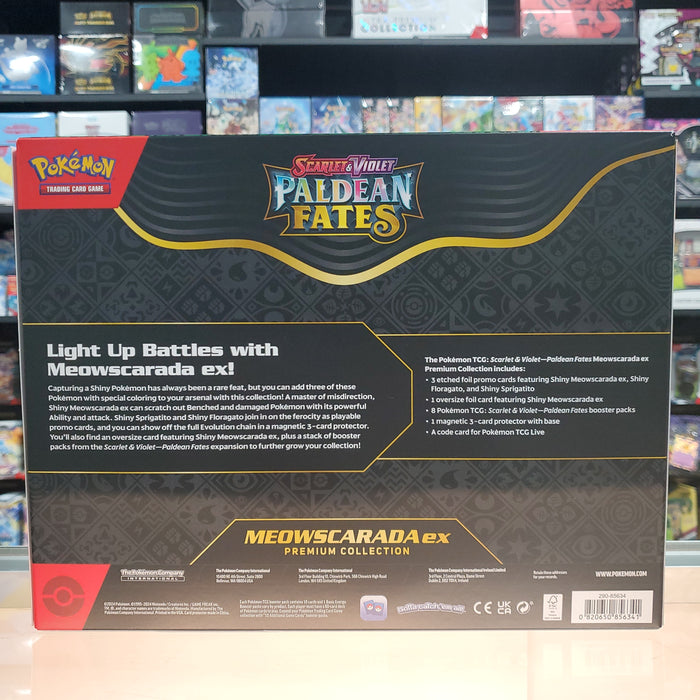 Pokémon TCG: Scarlet & Violet: Paldean Fates - Premium Collection (Meowscarada ex)