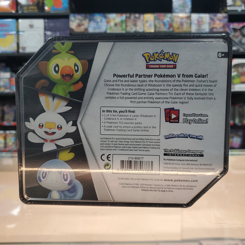 Pokémon TCG: Sword & Shield - Galar Partners Collector's Tin (Cinderace V)