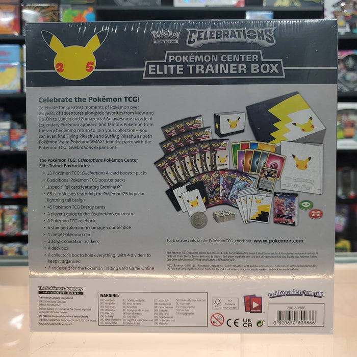 Pokémon TCG: Celebrations - Elite Trainer Box (Pokemon Center Exclusive)