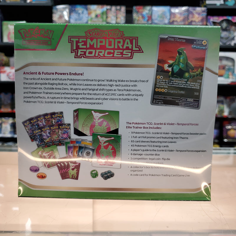 Pokémon TCG: Scarlet & Violet: Temporal Forces - Elite Trainer Box (Iron Leaves)