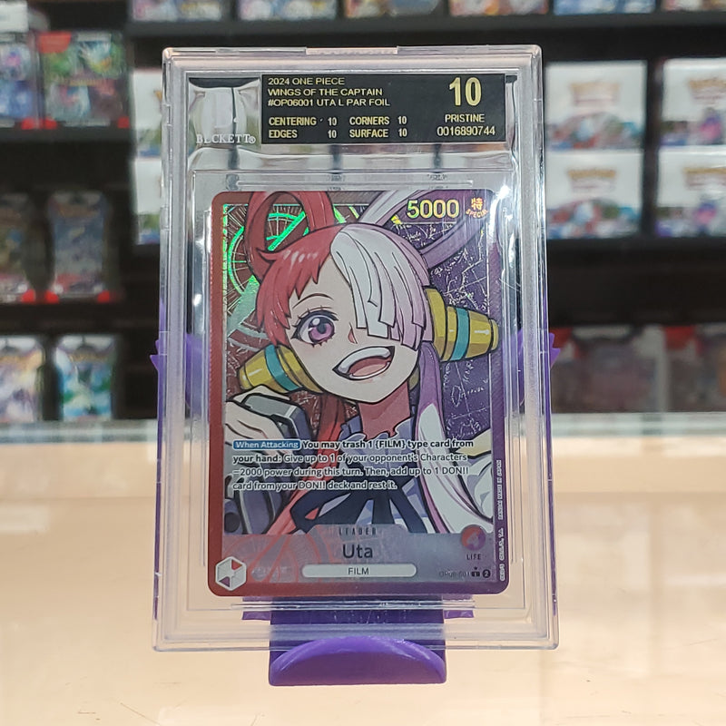 Uta (Alternate Art) [Wings of the Captain] Black Label BGS 10