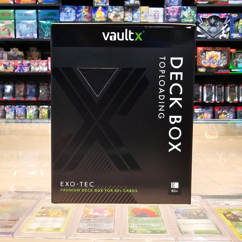 Vault X: Toploading Deck Box 80+ CT (Black / Electric Red)