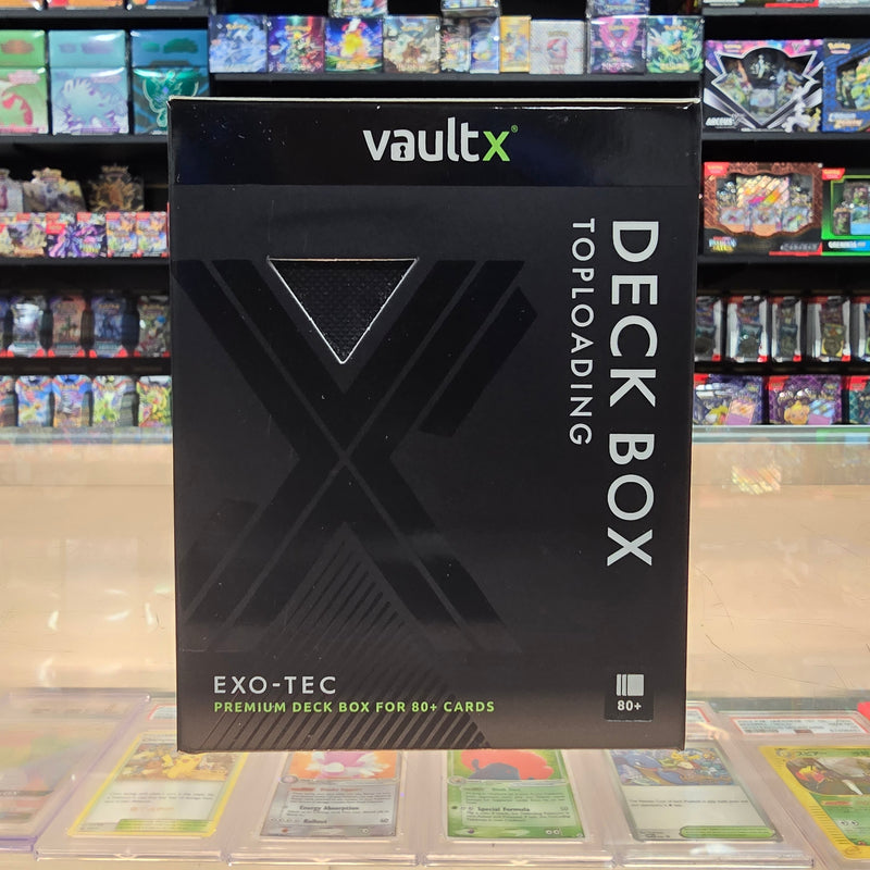 Vault X: Toploading Deck Box 80+ CT (Black / Electric Yellow)