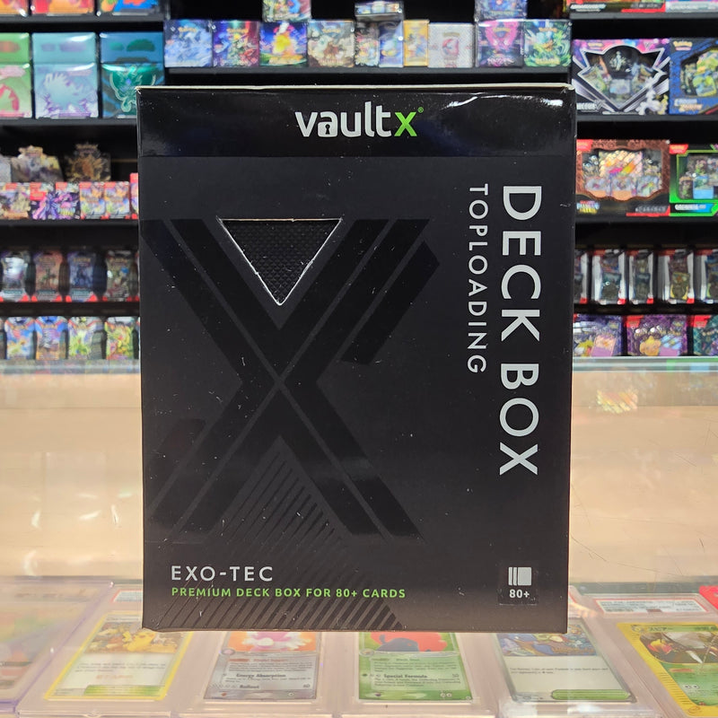 Vault X: Toploading Deck Box 80+ CT (Black / Electric Blue)