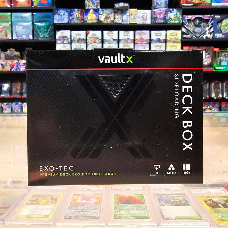 Vault X: Sideloading Deck Box 100+ CT (Black / Electric Red)