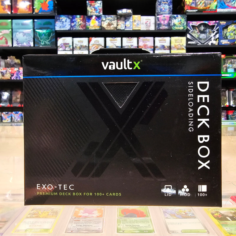 Vault X: Sideloading Deck Box 100+ CT (Black / Electric Blue)