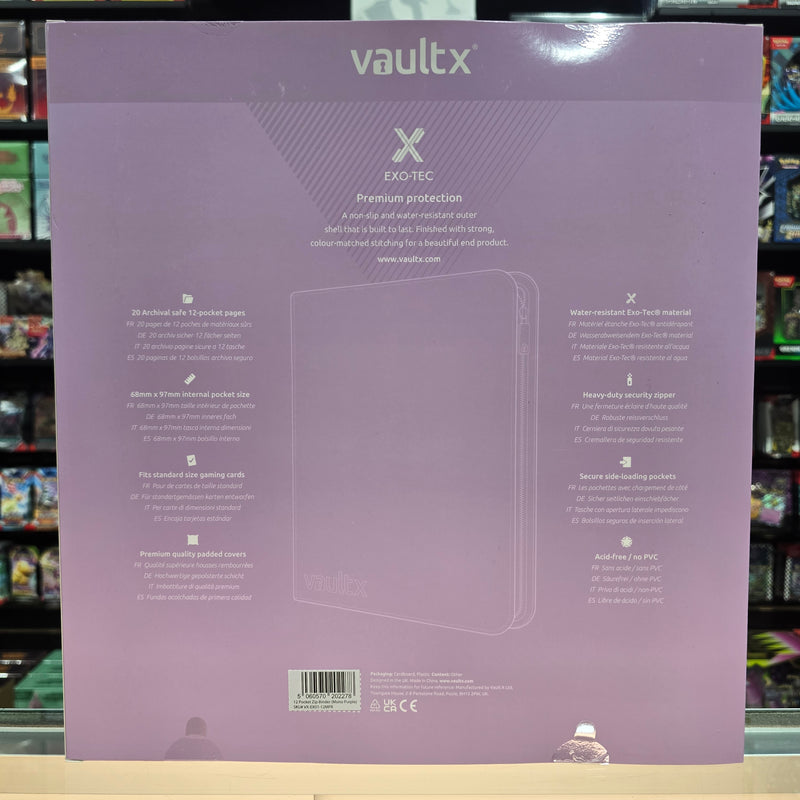 Vault X: 12-Pocket Zip Binder (Just Purple)