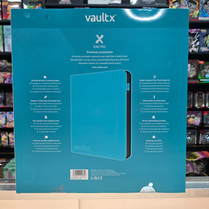 Vault X: 12-Pocket Zip Binder (Ocean Blue)