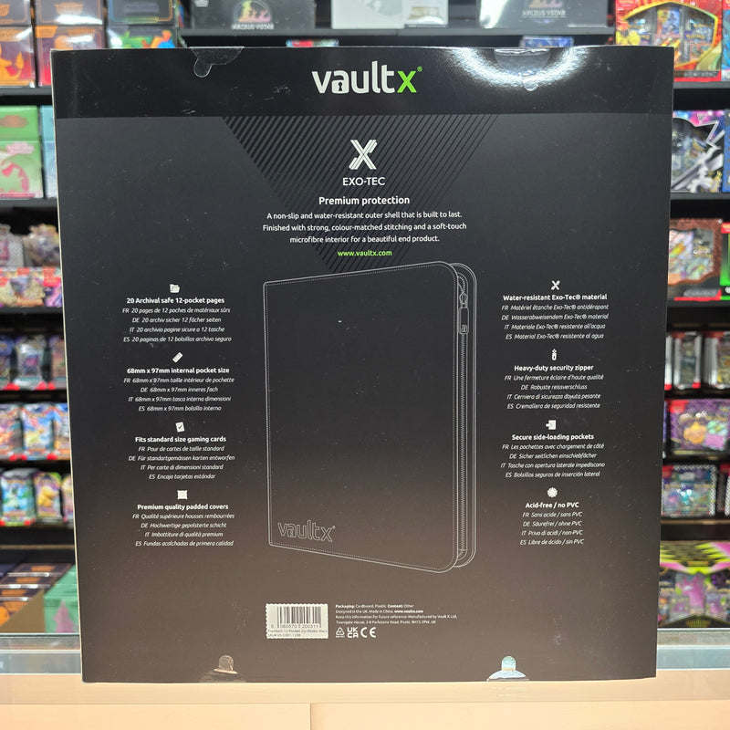 Vault X: 12-Pocket Zip Binder (Signature Black)