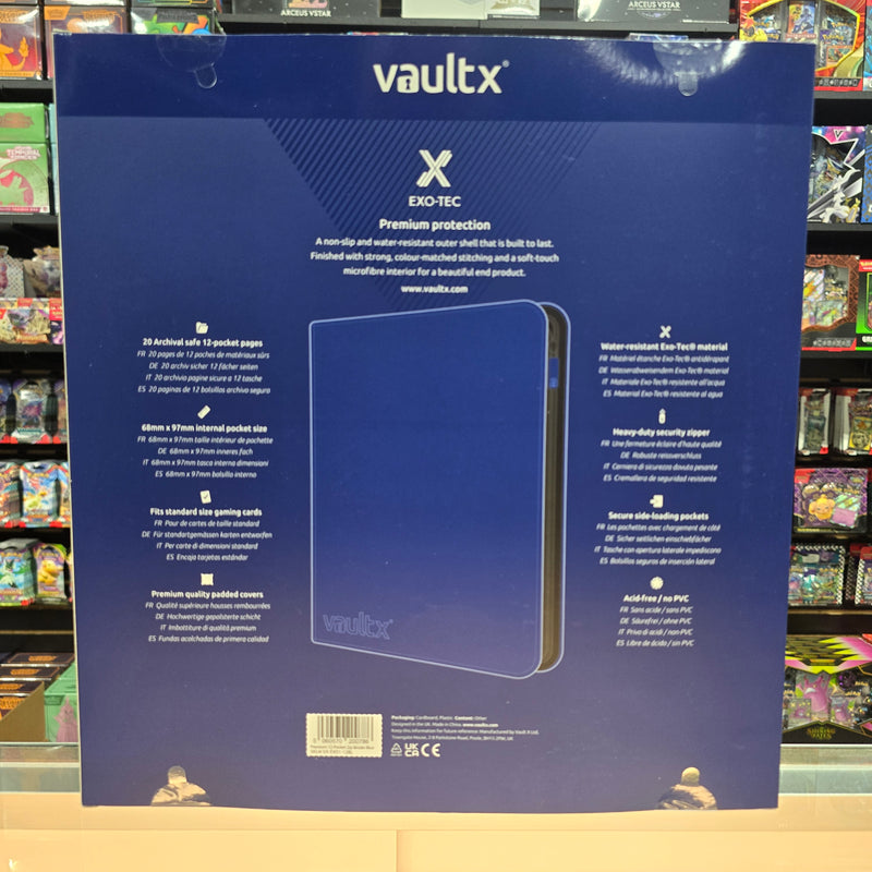 Vault X: 12-Pocket Zip Binder (Royal Blue)