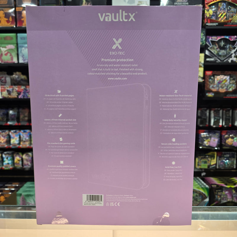 Vault X: 9-Pocket Zip Binder (Just Purple)