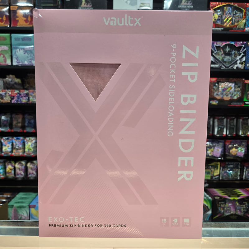 Vault X: 9-Pocket Zip Binder (Just Pink)