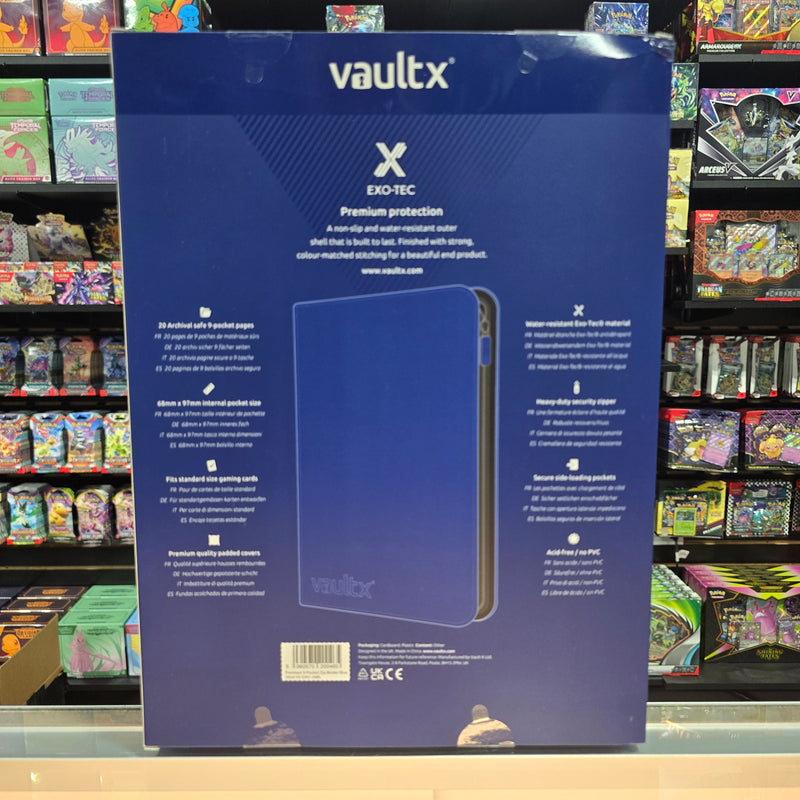 Vault X: 9-Pocket Zip Binder (Royal Blue)