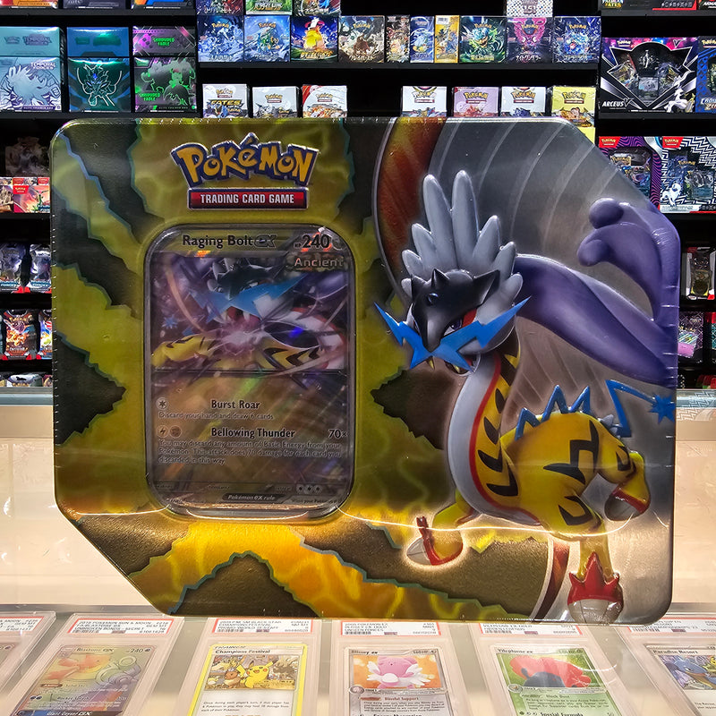 Pokémon TCG: Paradox Destinies Tin (Raging Bolt ex)