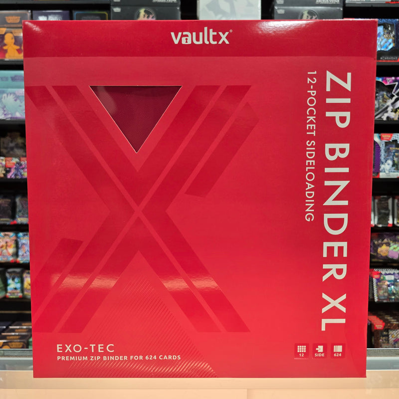 Vault X: 12-Pocket XL Zip Binder (Fire Red)