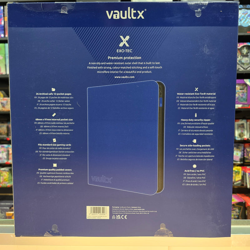 Vault X: 12-Pocket XL Zip Binder (Royal Blue)