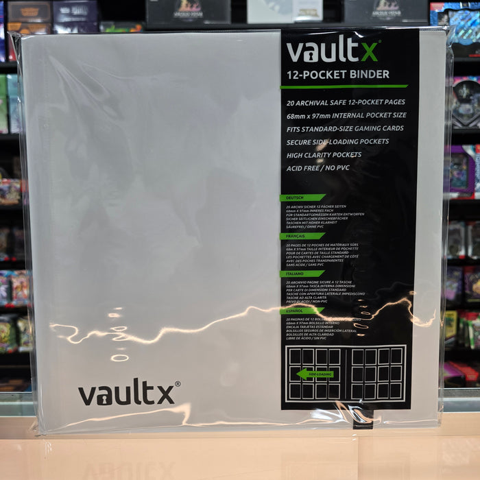 Vault X: 12-Pocket Binder (White)
