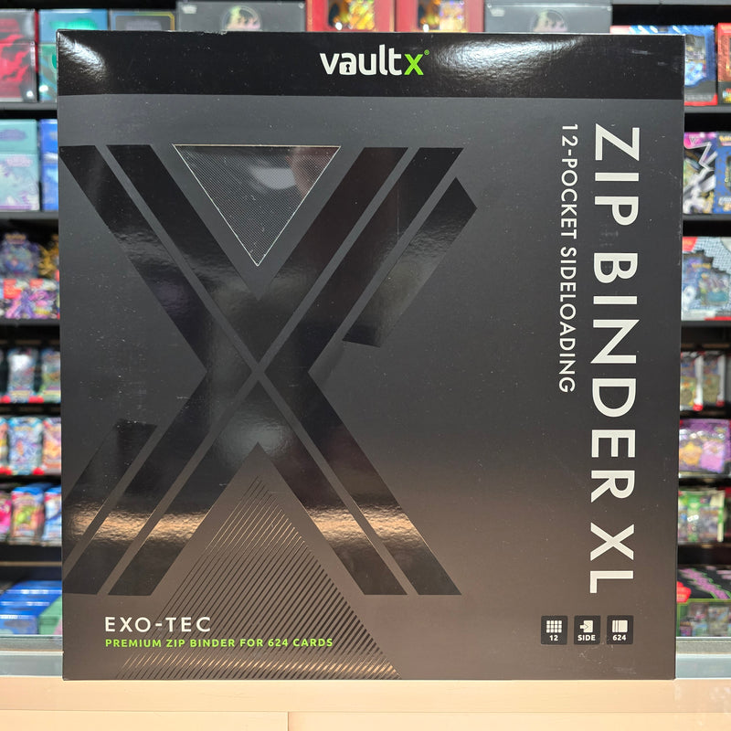 Vault X: 12-Pocket XL Zip Binder (Signature Black)