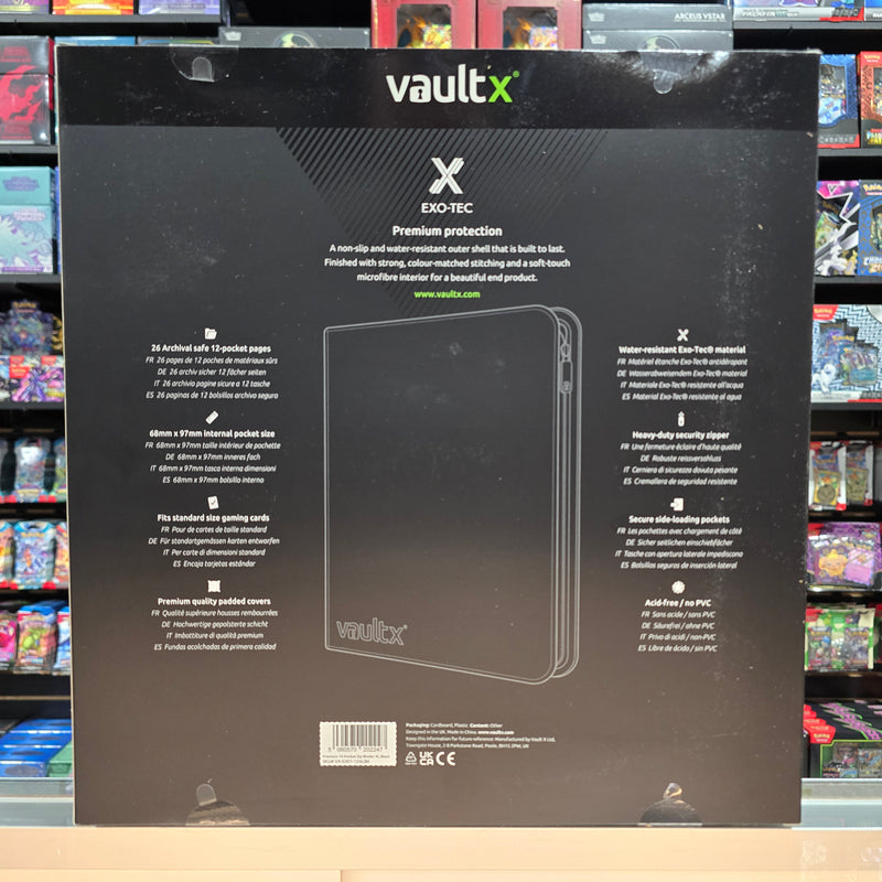 Vault X: 12-Pocket XL Zip Binder (Signature Black)