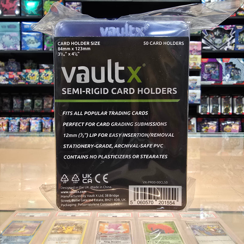 Vault X: Semi-Rigid Card Holder 50CT