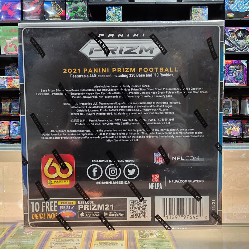 2021 Prizm Football Mega Box (Neon Green Pulsar)