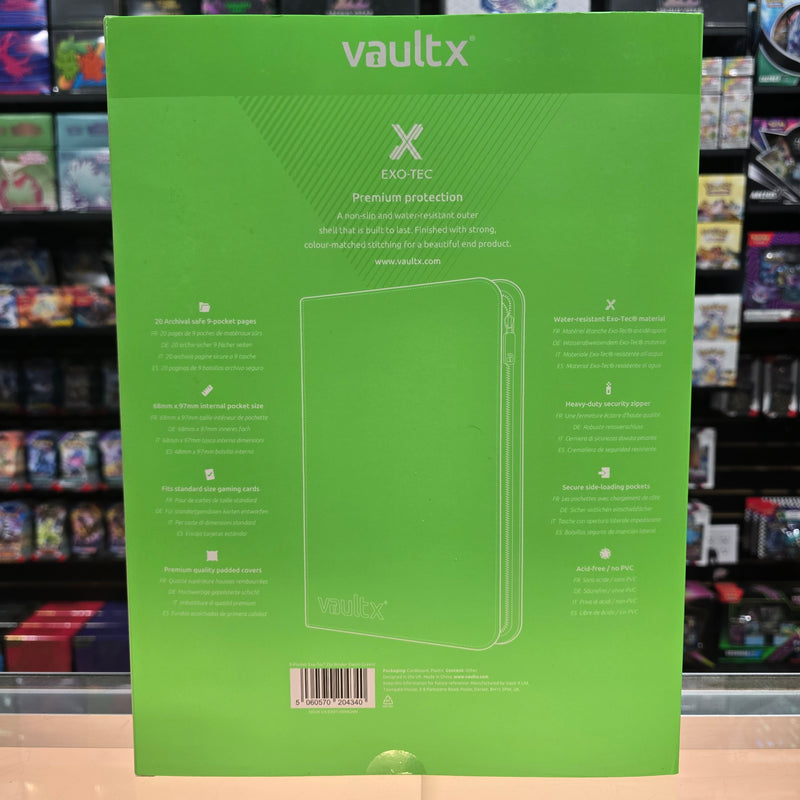 Vault X: 9-Pocket Zip Binder (Neon Green)