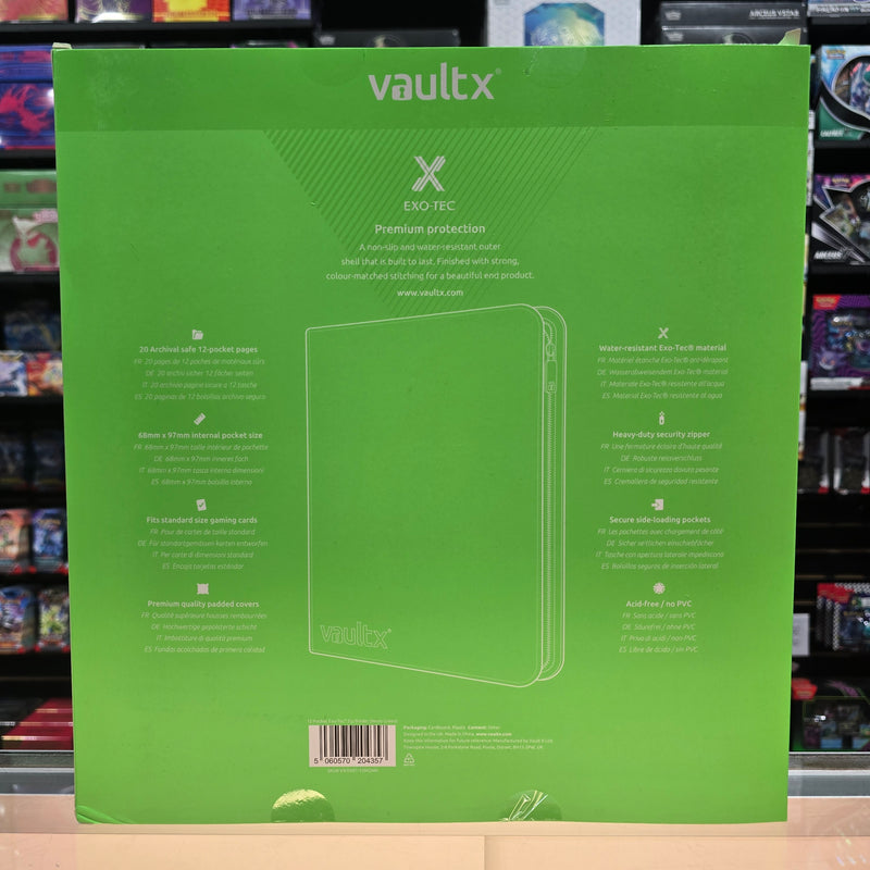 Vault X: 12-Pocket Zip Binder (Neon Green)