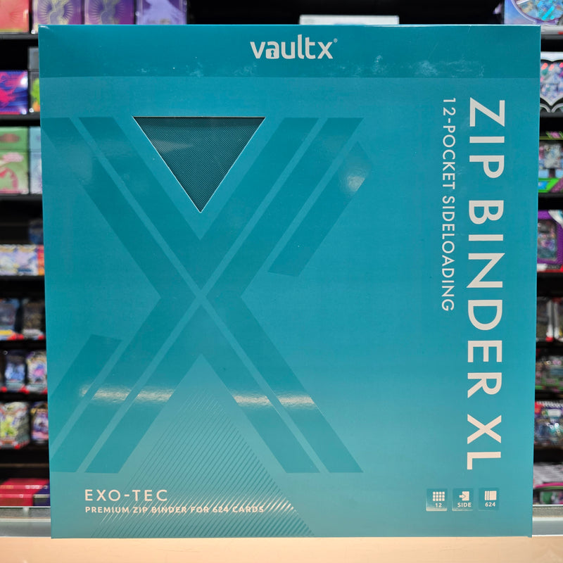 Vault X: 12-Pocket XL Zip Binder (Ocean Blue)