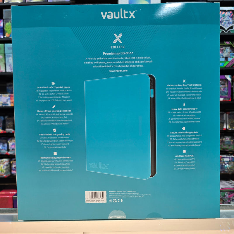 Vault X: 12-Pocket XL Zip Binder (Ocean Blue)