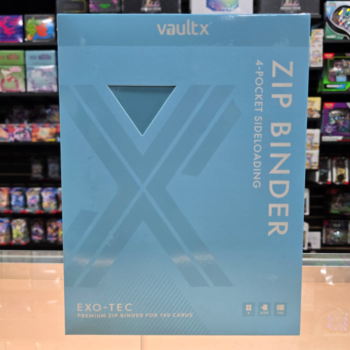 Vault X: 4-Pocket Zip Binder (Pastel Blue)