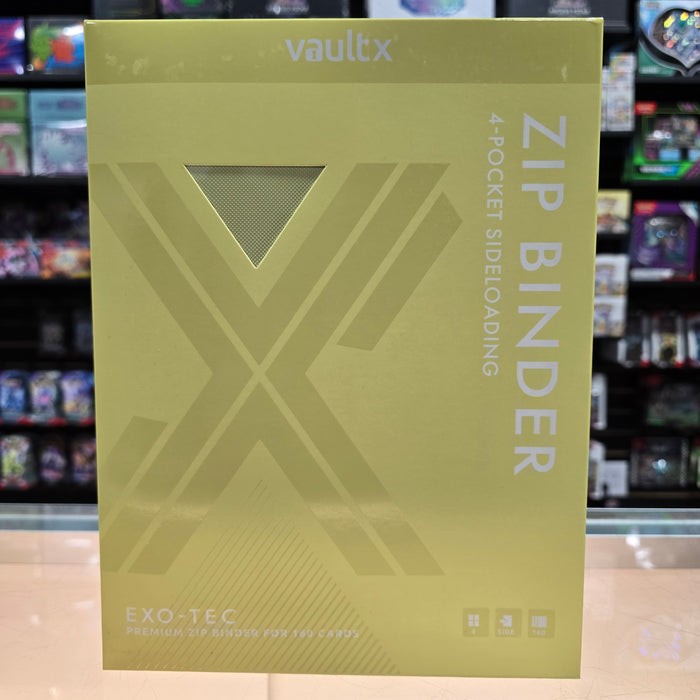 Vault X: 4-Pocket Zip Binder (Pastel Yellow)