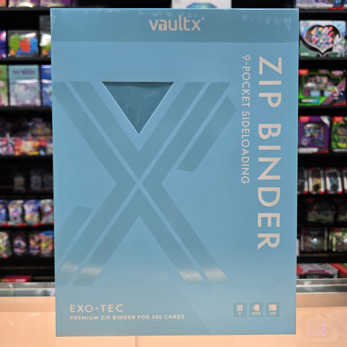 Vault X: 9-Pocket Zip Binder (Pastel Blue)