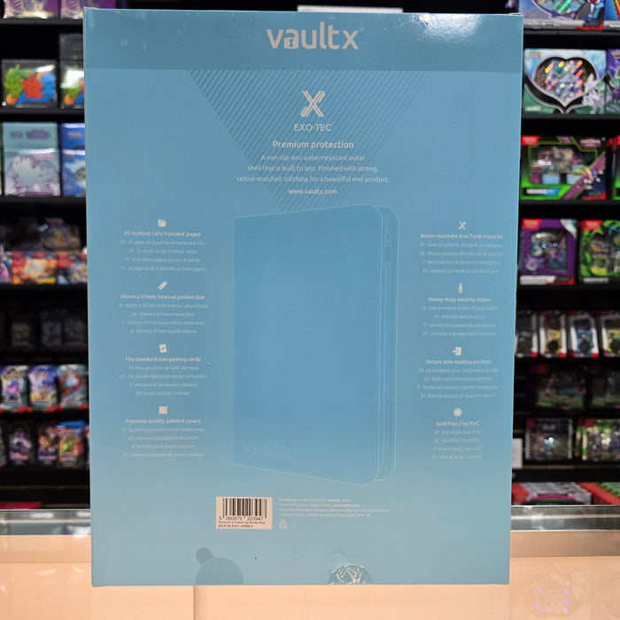 Vault X: 9-Pocket Zip Binder (Pastel Blue)