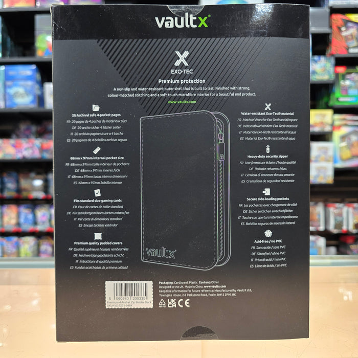 Vault X: 4-Pocket Zip Binder (Signature Black)