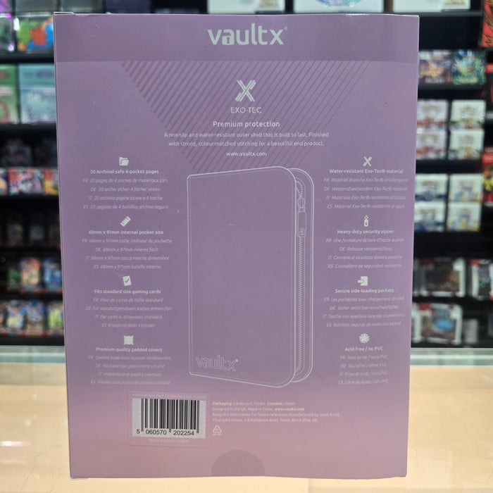 Vault X: 4-Pocket Zip Binder (Just Purple)