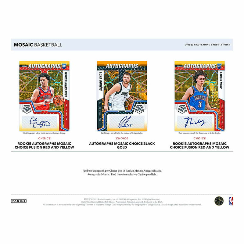 2021-22 Mosaic Choice Basketball Hobby Box