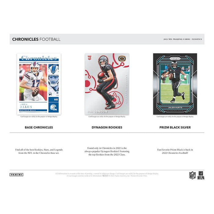 2022 Chronicles Football Mega Box (Orange Parallels)