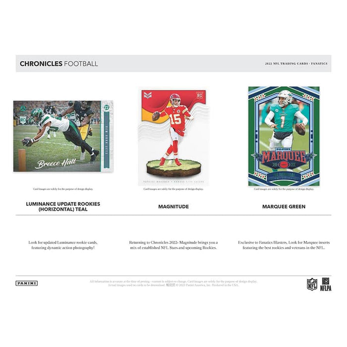 2022 Chronicles Football Mega Box (Orange Parallels)